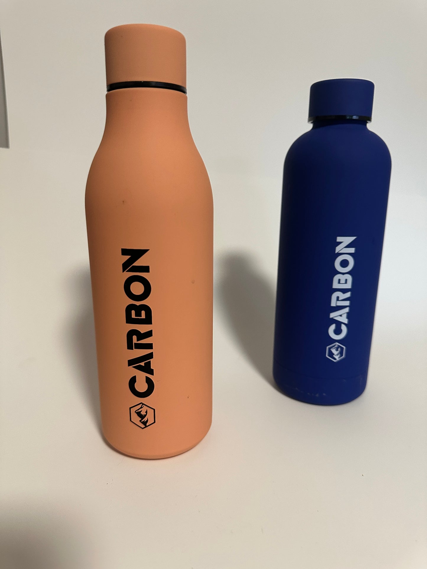 Soft-Touch Double-Walled Stainless Steel Water Bottle (Peach or Royal)